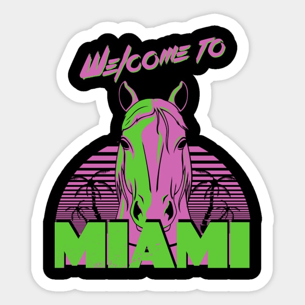 Welcome to Miami - II - Don Juan Sticker by oeightfive